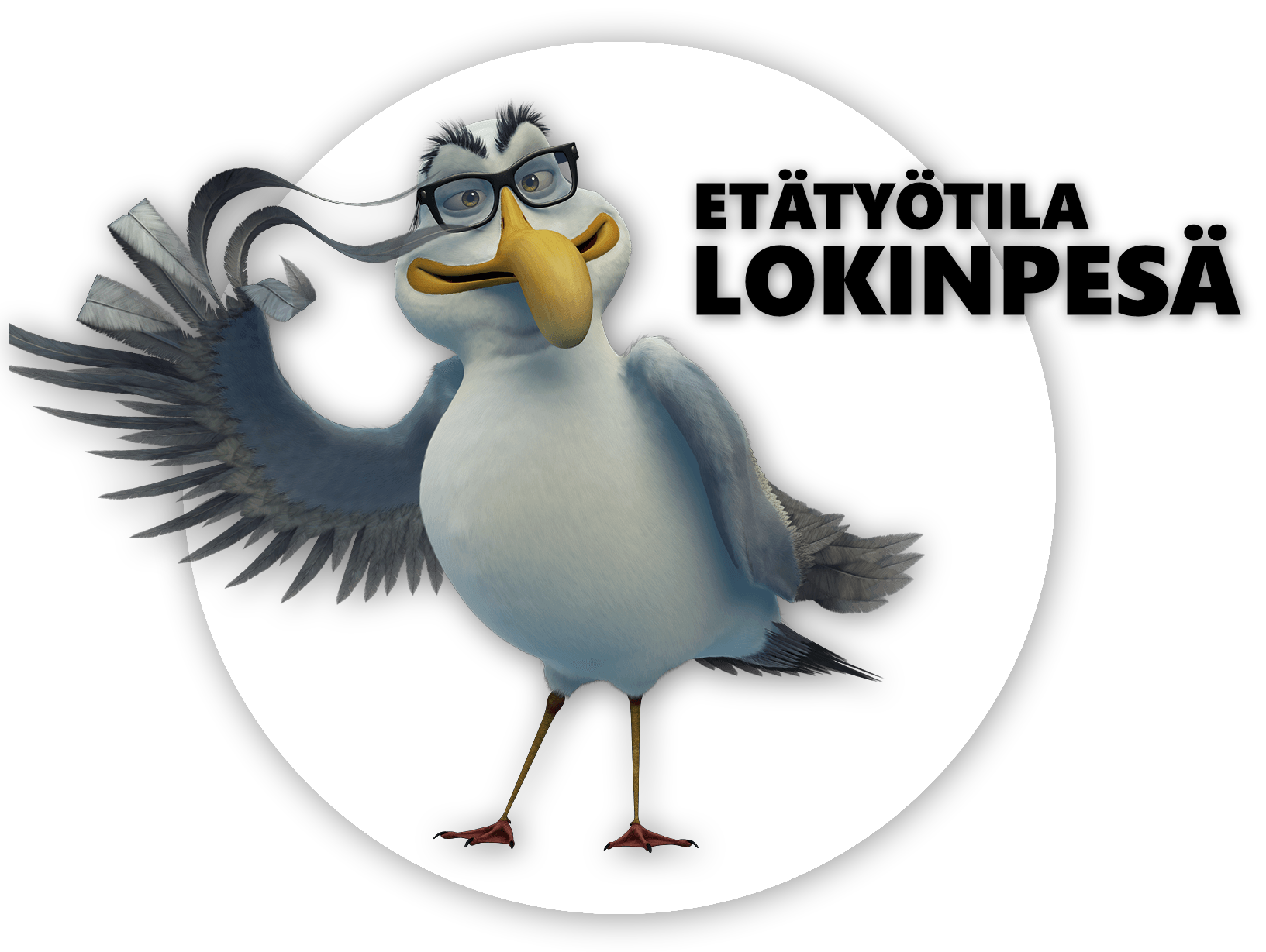 Logo Etätyötila Lokinpesä